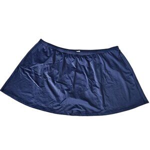 Swim 365 Women's Swim Skirt Plus Size 30 Blue Swimsuits For All Skirt Bottom